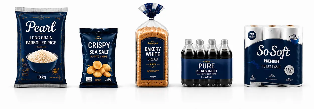 Printed FMCG packs made by Flexothene